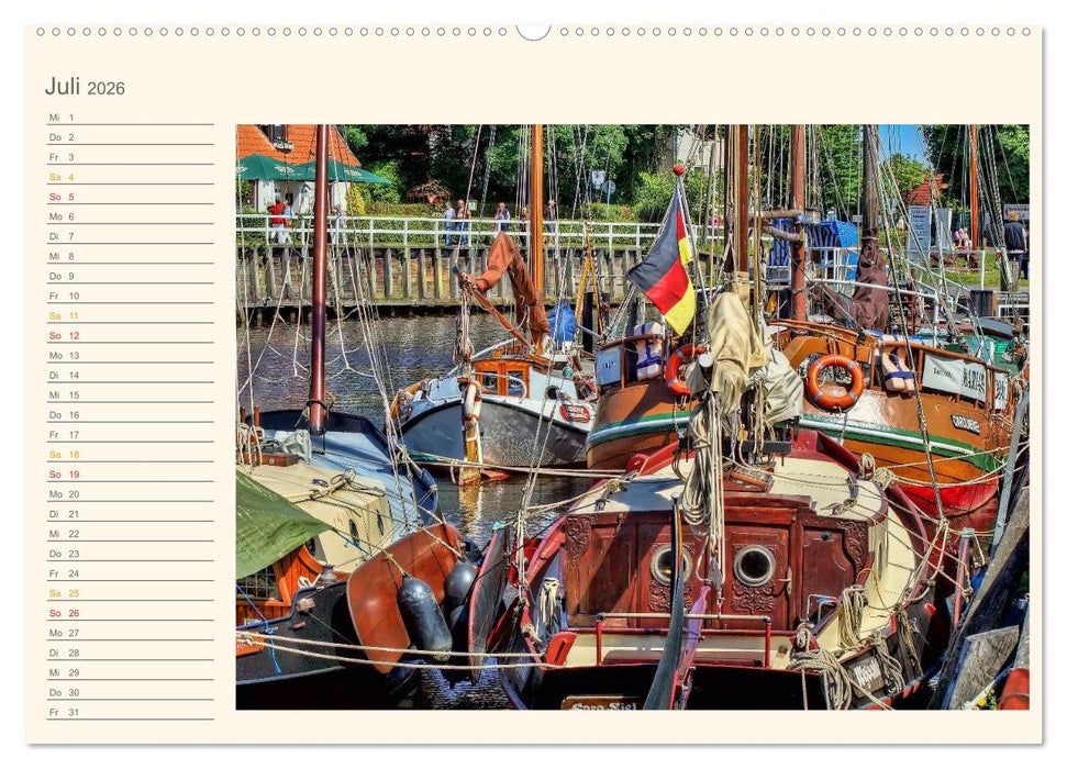 Ostfriesland - Museumshafen Carolinensiel (CALVENDO Premium Wandkalender 2026)