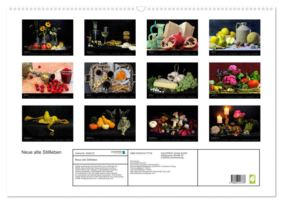 Neue alte Stillleben (CALVENDO Wandkalender 2026)