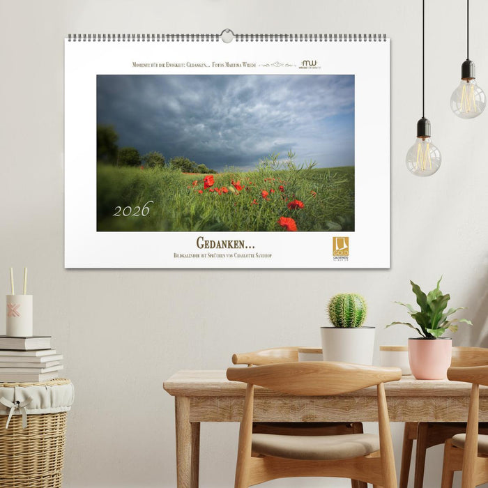 Gedanken... Bildkalender mit Sprüchen (CALVENDO Wandkalender 2026)