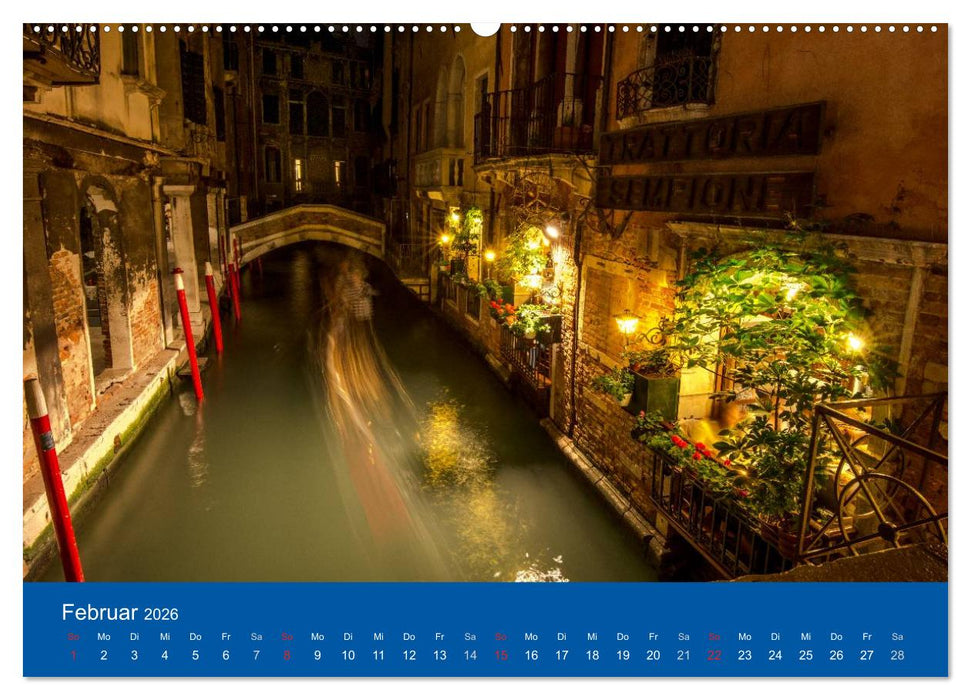 Mein lautloses Venedig (CALVENDO Premium Wandkalender 2026)