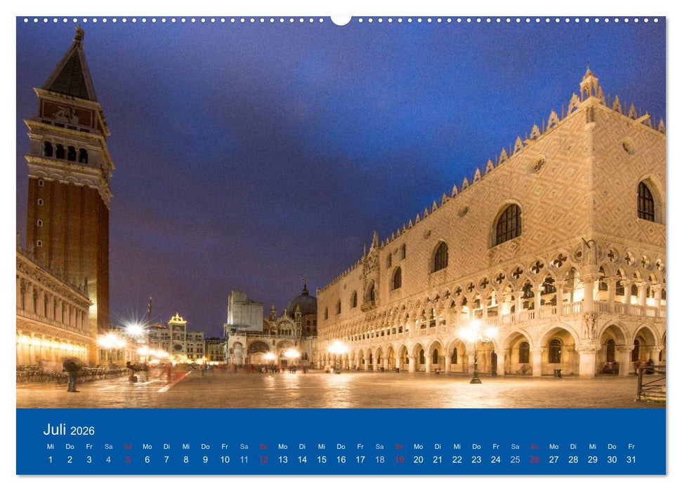 Mein lautloses Venedig (CALVENDO Premium Wandkalender 2026)