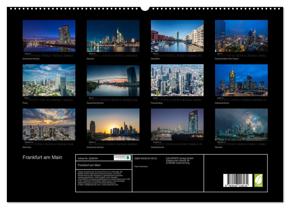 Frankfurt am Main (CALVENDO Premium Wandkalender 2026)
