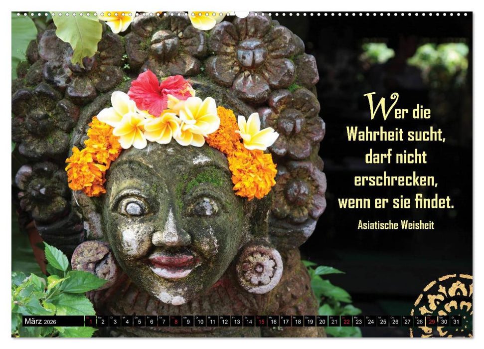Spirituelles aus Asien - Weisheiten 2026 (CALVENDO Premium Wandkalender 2026)