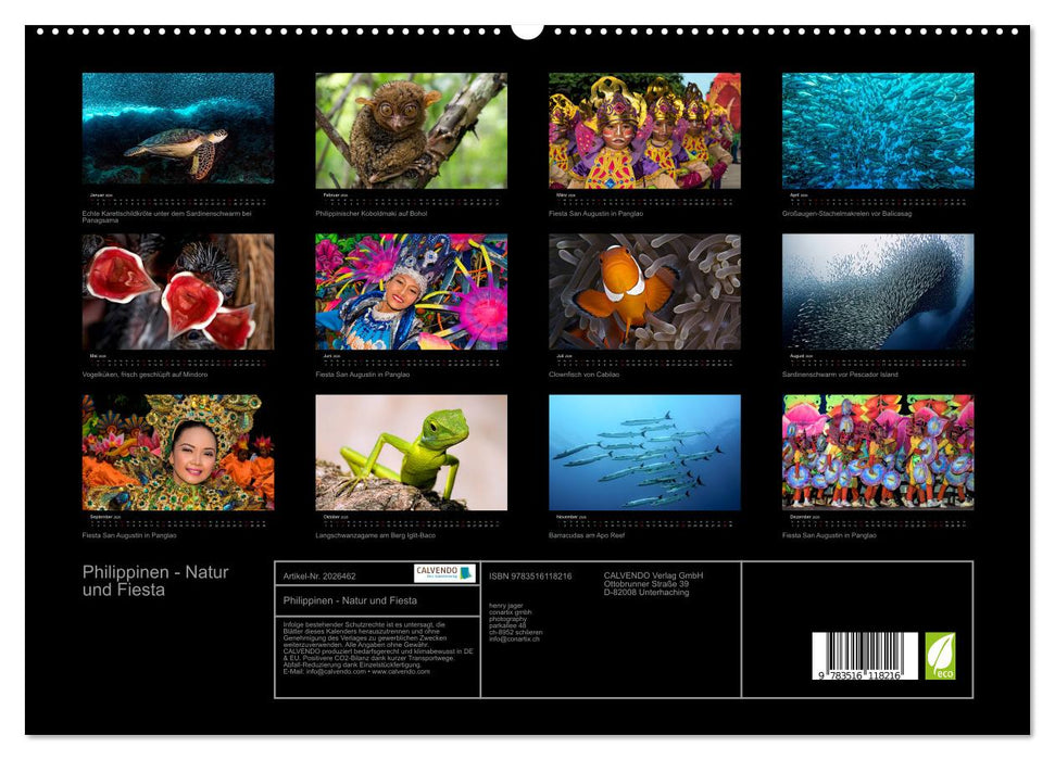 Philippinen - Natur und Fiesta (CALVENDO Premium Wandkalender 2026)