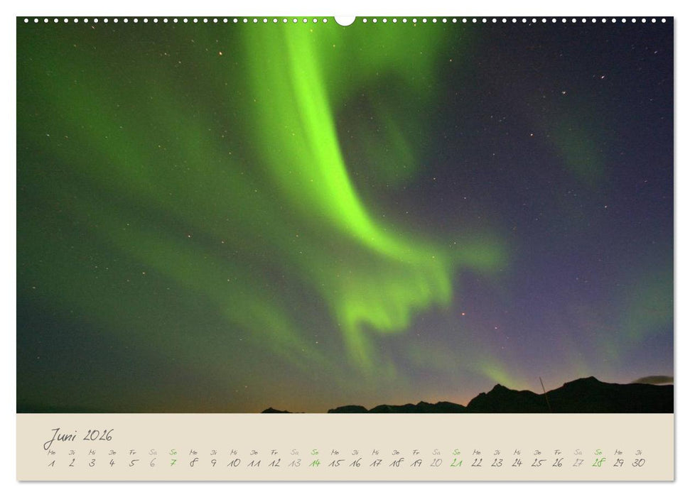 Zauber des Nordlichts - Aurora borealis (CALVENDO Wandkalender 2026)