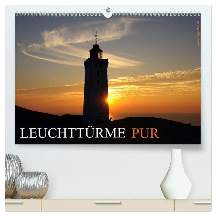 Leuchttürme PUR (CALVENDO Premium Wandkalender 2026)