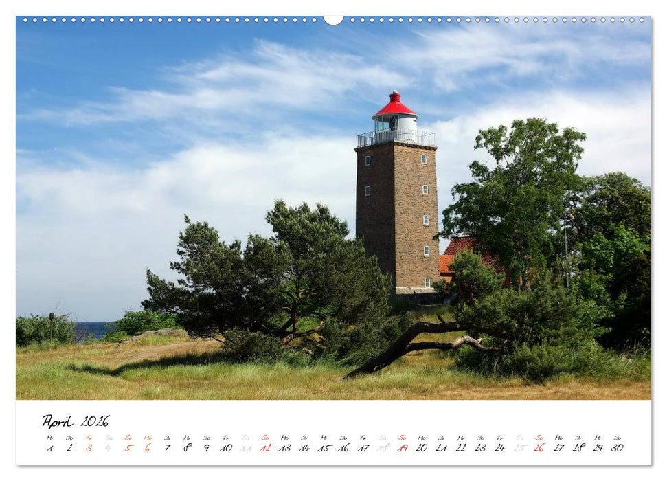 Leuchttürme PUR (CALVENDO Premium Wandkalender 2026)
