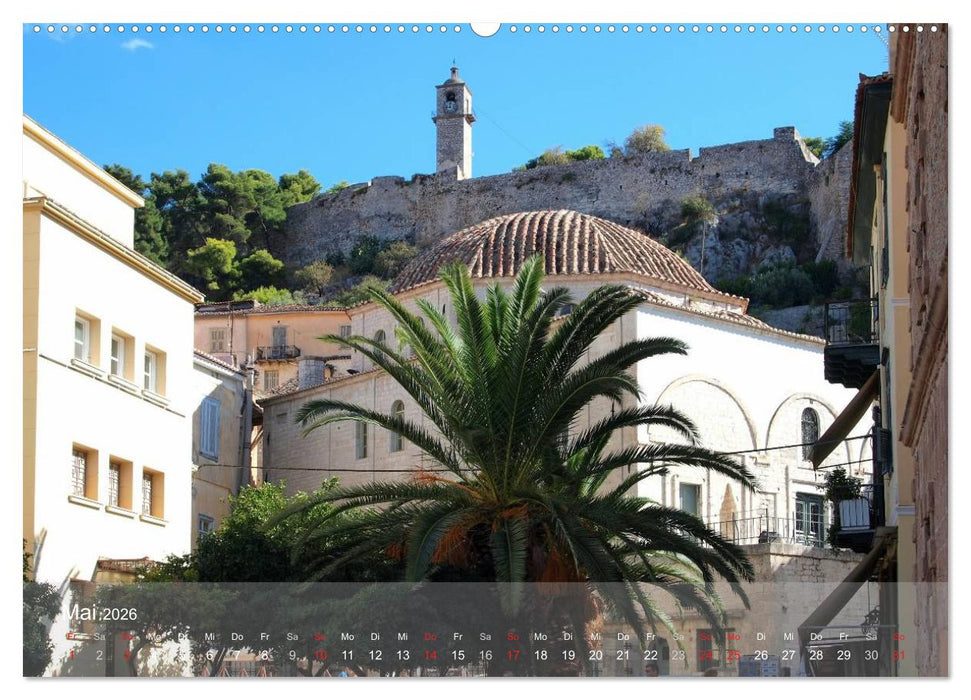 Nafplio – griechische Perle des Peloponnes (CALVENDO Premium Wandkalender 2026)