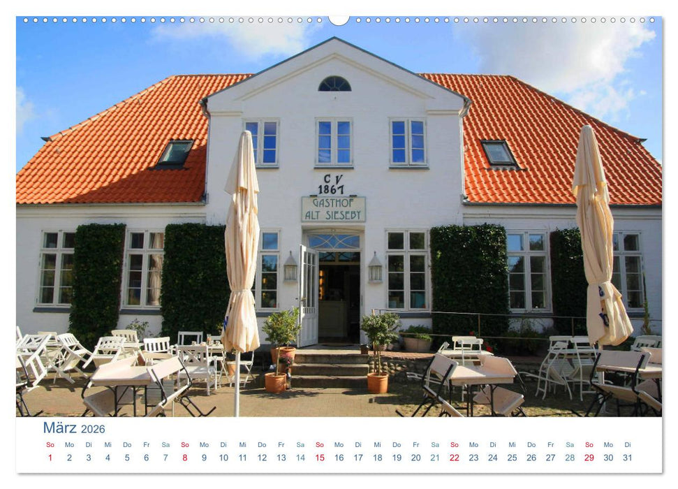 Sieseby 2026. Idyllisches Flächendenkmal an der Schlei (CALVENDO Premium Wandkalender 2026)