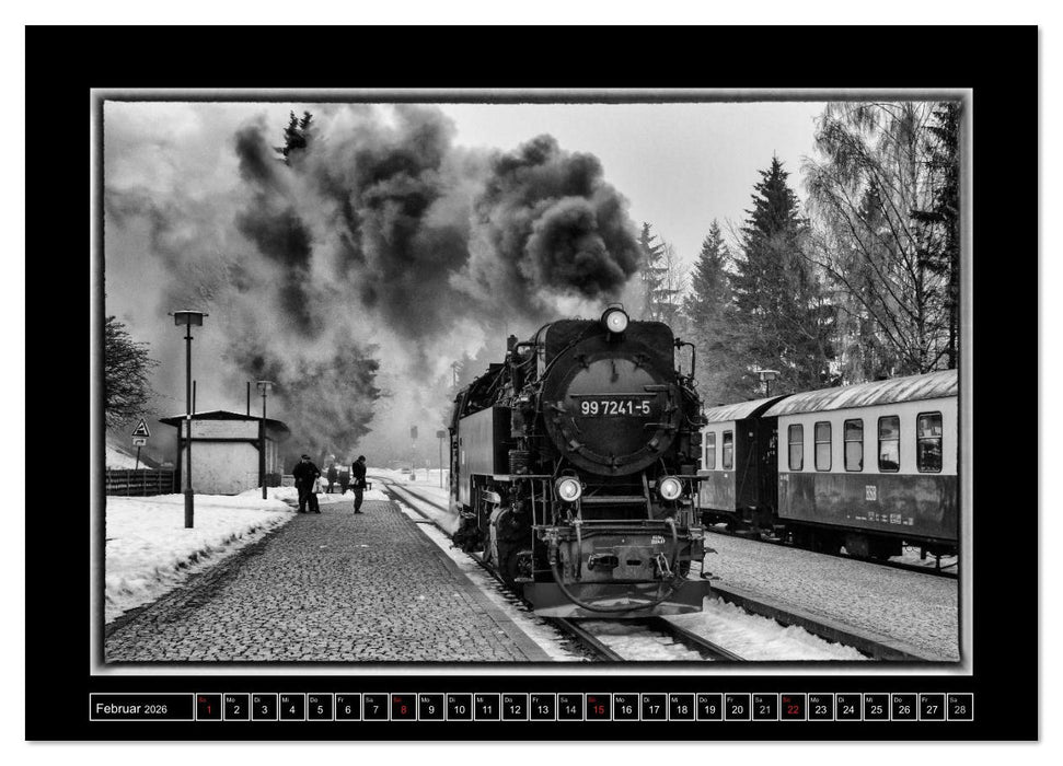 Nostalgie Dampf (CALVENDO Premium Wandkalender 2026)