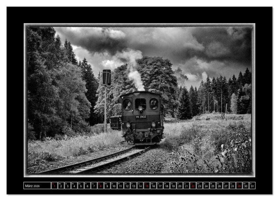 Nostalgie Dampf (CALVENDO Premium Wandkalender 2026)