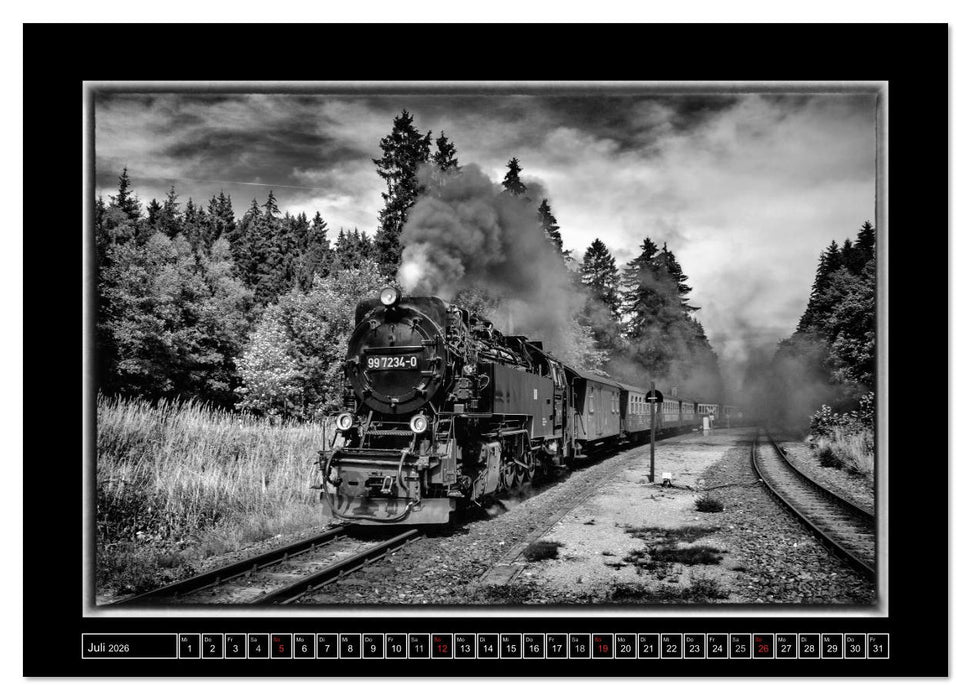 Nostalgie Dampf (CALVENDO Premium Wandkalender 2026)