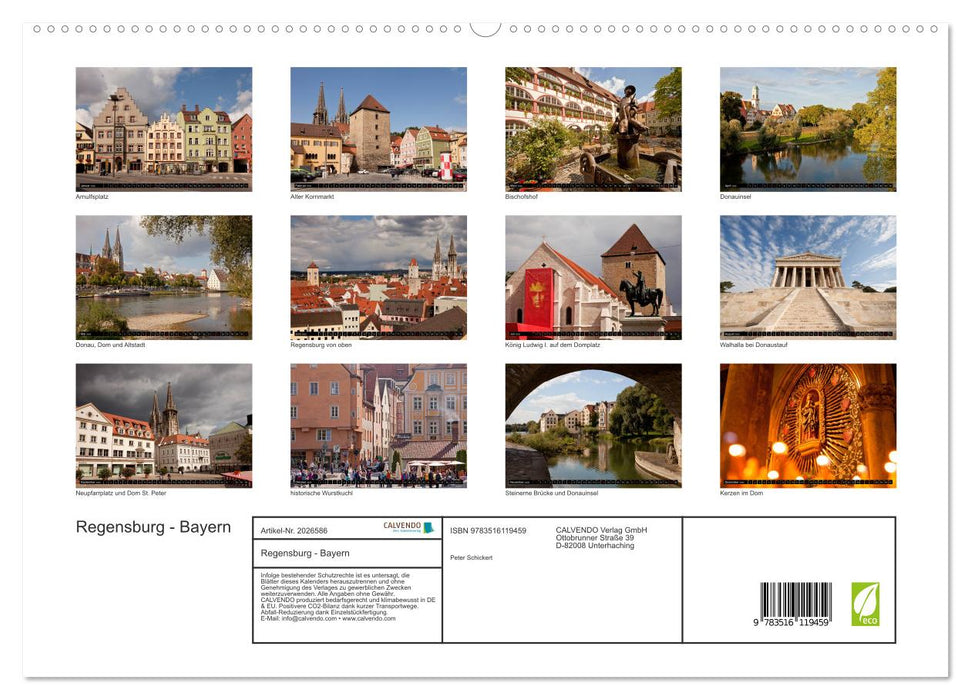Regensburg - Bayern (CALVENDO Premium Wandkalender 2026)