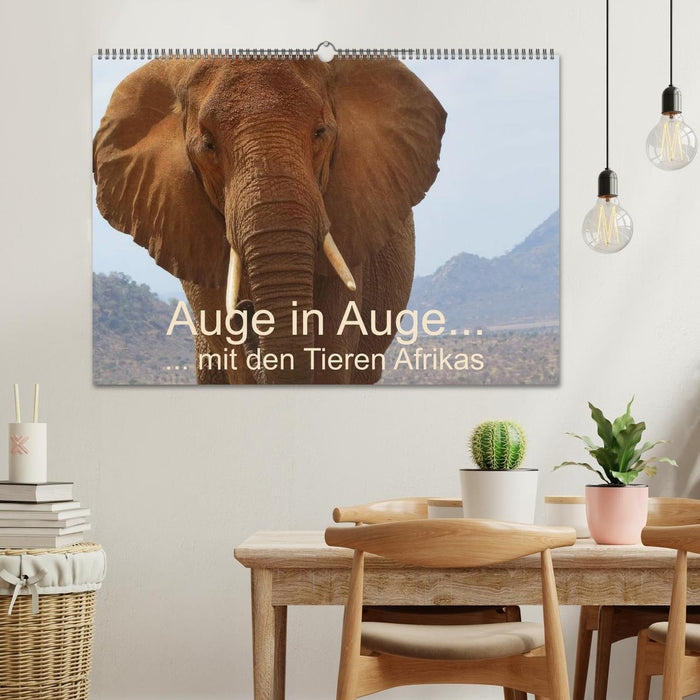 Auge in Auge mit den Tieren Afrikas (CALVENDO Wandkalender 2026)