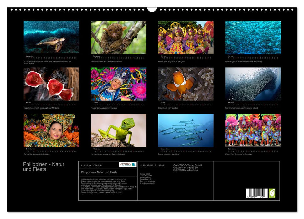 Philippinen - Natur und Fiesta (CALVENDO Wandkalender 2026)
