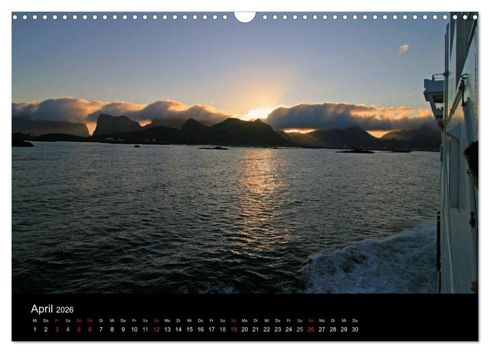 Hurtigruten - Entlang der norwegischen Küste (CALVENDO Wandkalender 2026)