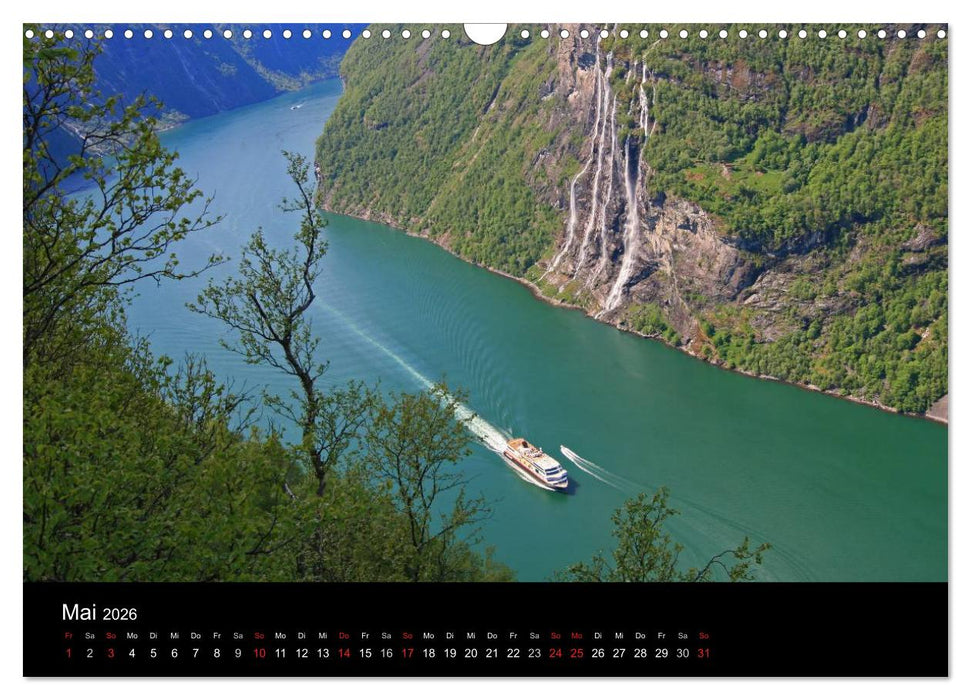 Hurtigruten - Entlang der norwegischen Küste (CALVENDO Wandkalender 2026)