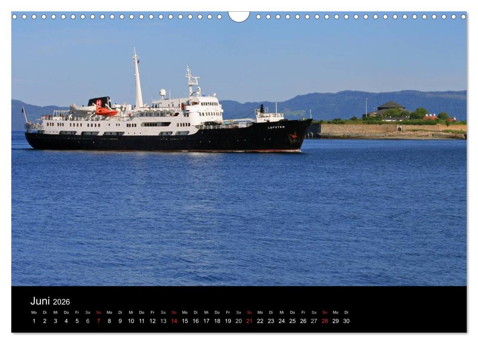 Hurtigruten - Entlang der norwegischen Küste (CALVENDO Wandkalender 2026)
