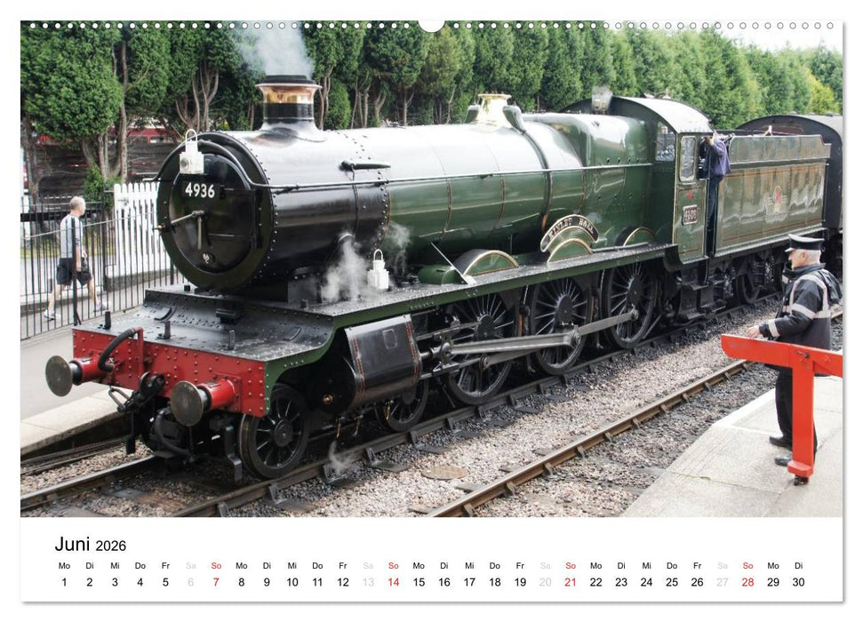 Nostalgische Eisenbahnen Englands (CALVENDO Wandkalender 2026)