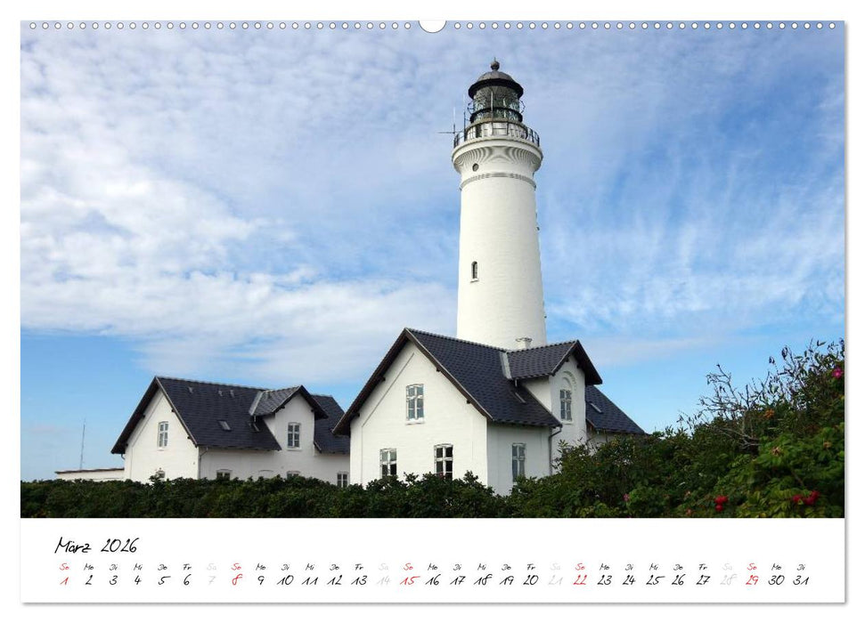 Leuchttürme PUR (CALVENDO Wandkalender 2026)