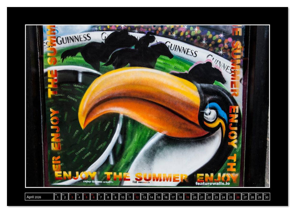 Sláinte IRLAND - Pubmalereien (CALVENDO Premium Wandkalender 2026)