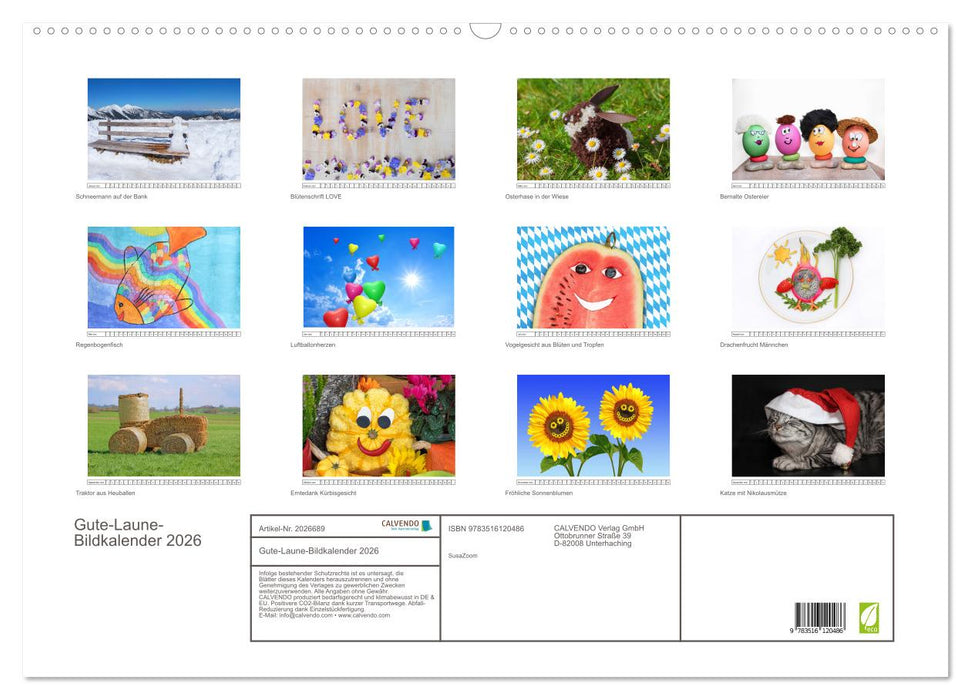 Gute-Laune-Bildkalender 2026 (CALVENDO Wandkalender 2026)