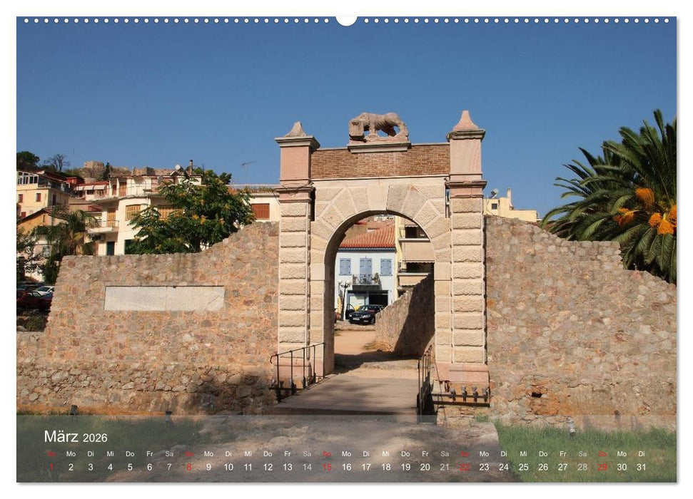 Nafplio – griechische Perle des Peloponnes (CALVENDO Wandkalender 2026)