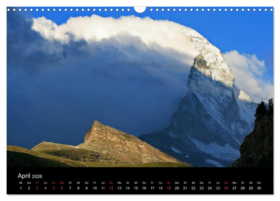 Zauber der Berge Zermatt und das Matterhorn (CALVENDO Wandkalender 2026)