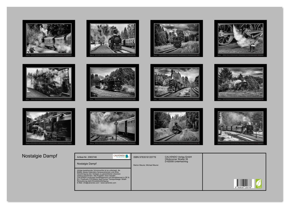 Nostalgie Dampf (CALVENDO Wandkalender 2026)