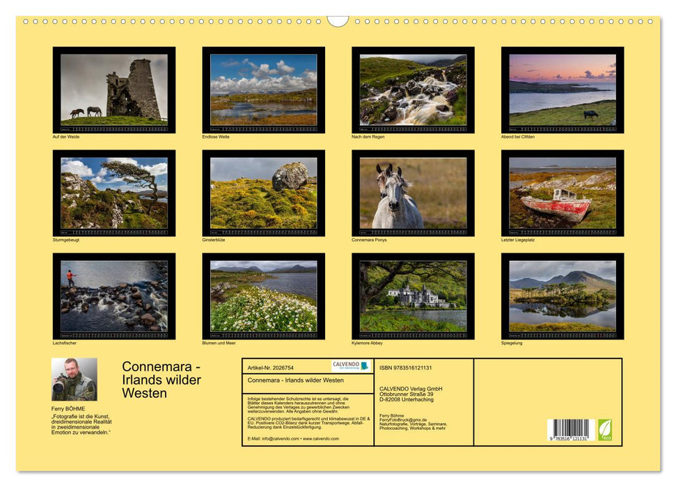 Connemara - Irlands wilder Westen (CALVENDO Wandkalender 2026)