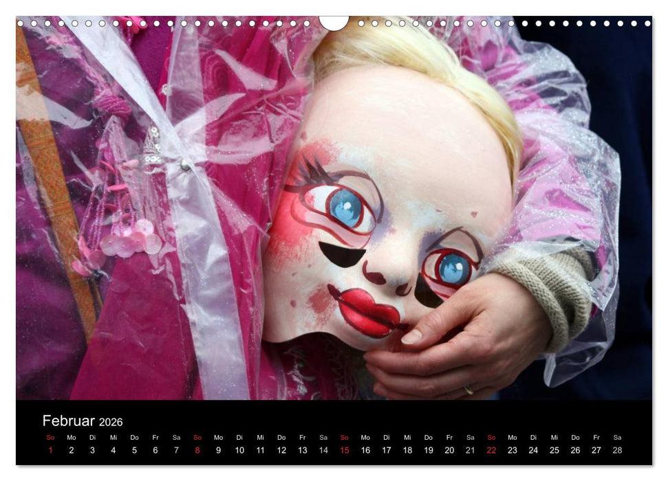 Basler Fasnacht - die drey scheenschte Dääg (CALVENDO Wandkalender 2026)