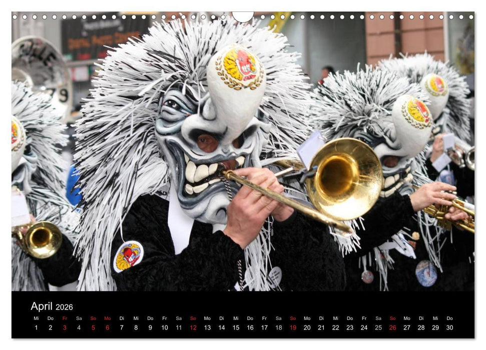 Basler Fasnacht - die drey scheenschte Dääg (CALVENDO Wandkalender 2026)