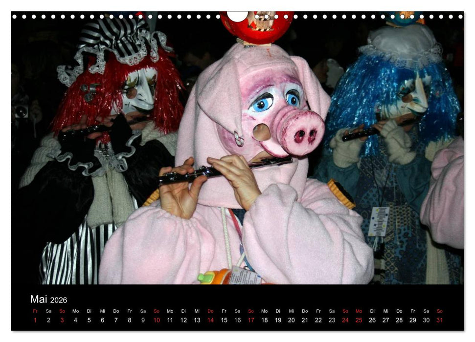 Basler Fasnacht - die drey scheenschte Dääg (CALVENDO Wandkalender 2026)