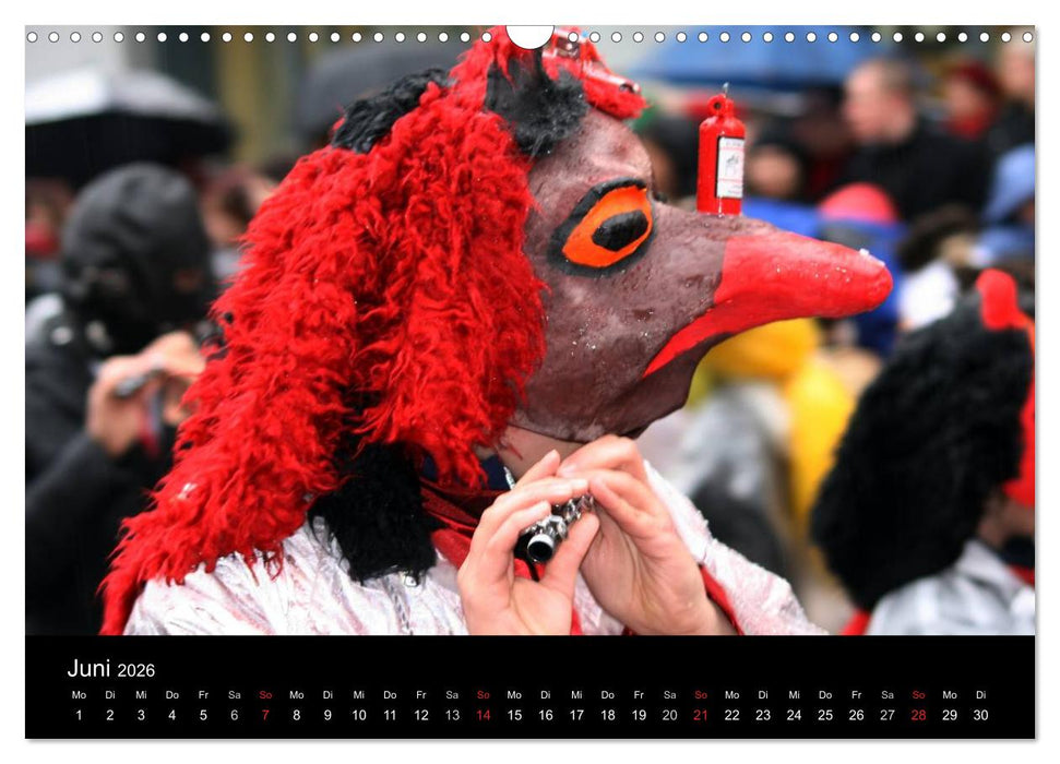Basler Fasnacht - die drey scheenschte Dääg (CALVENDO Wandkalender 2026)