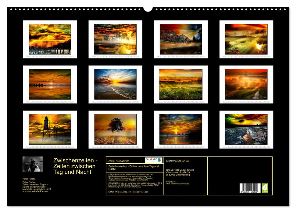 Zwischenzeiten - Zeiten zwischen Tag und Nacht (CALVENDO Wandkalender 2026)