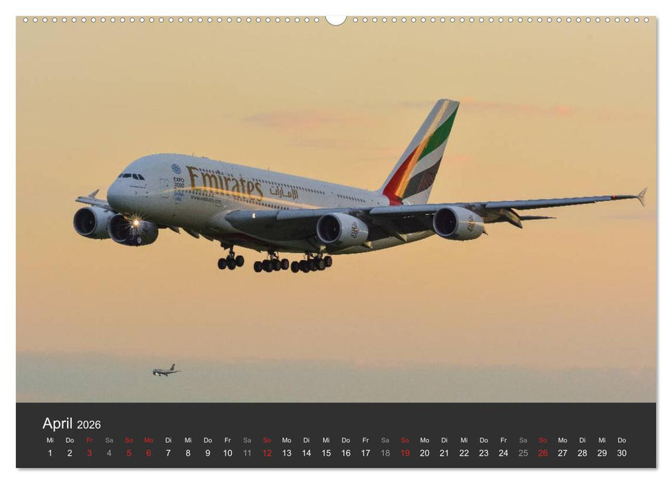 Verkehrsflugzeuge (CALVENDO Premium Wandkalender 2026)
