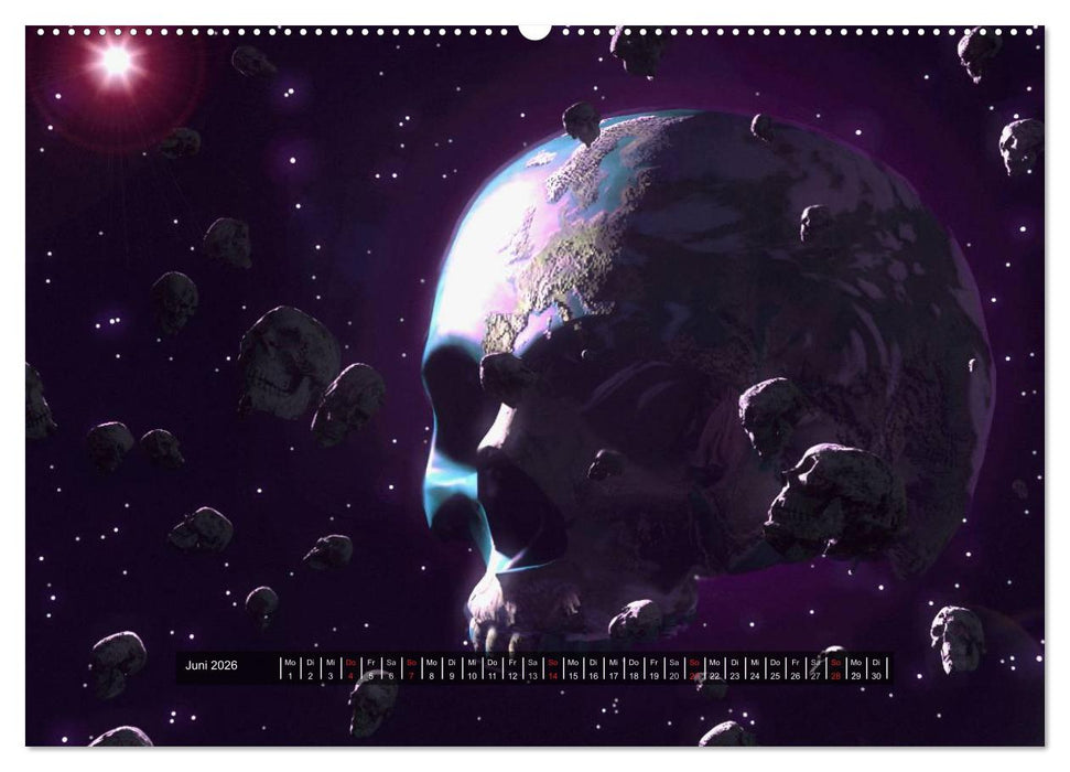 Welten der Nacht – Gothic und Dark Art (CALVENDO Premium Wandkalender 2026)