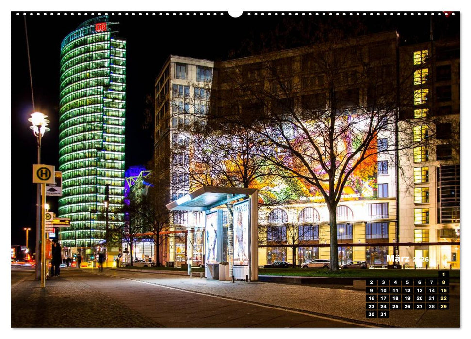 Berlin im Lichterglanz 2026 (CALVENDO Premium Wandkalender 2026)