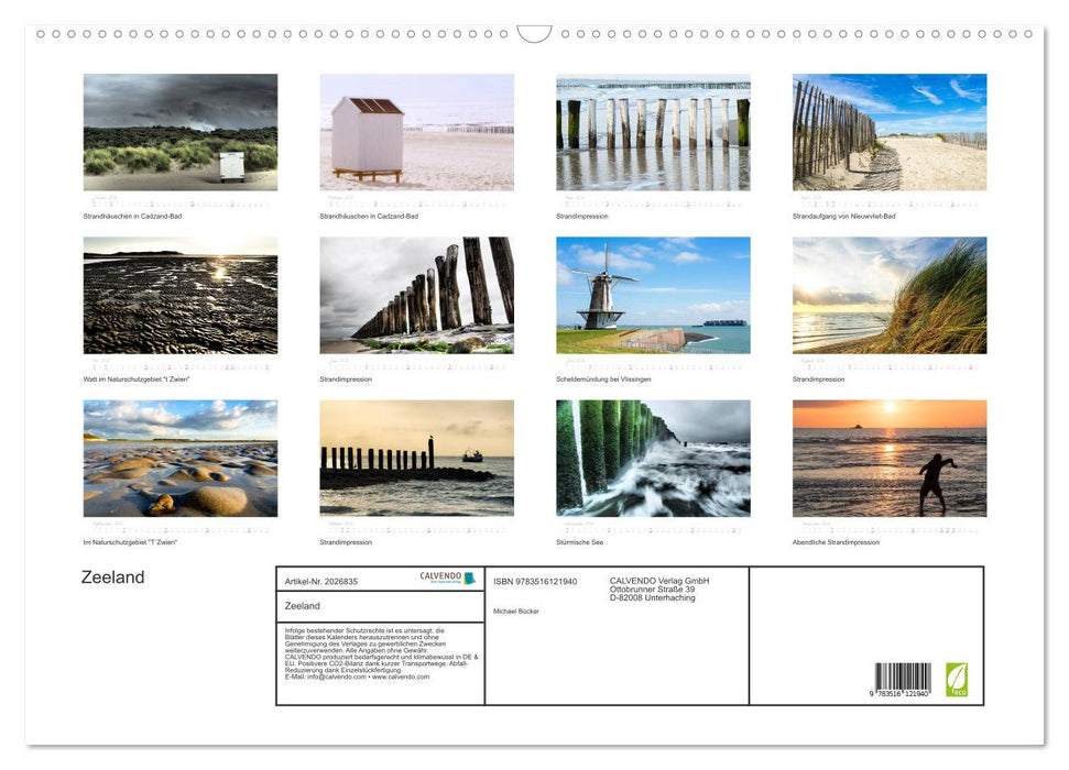 Zeeland (CALVENDO Wandkalender 2026)