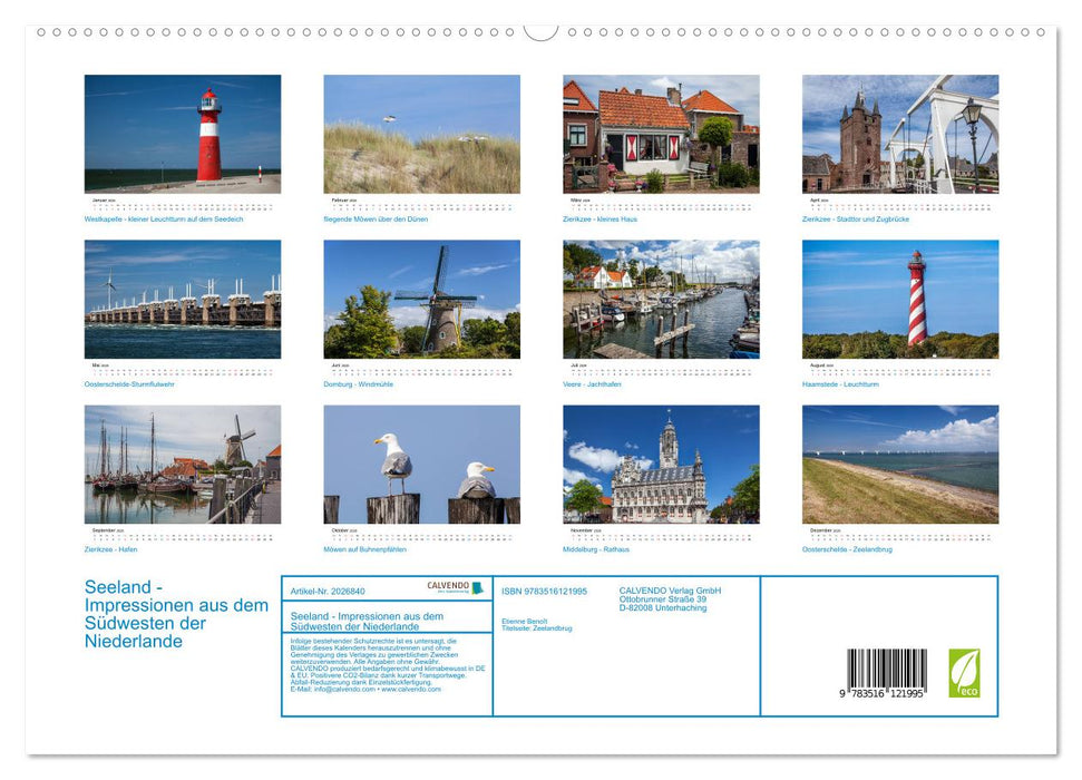 Seeland - Impressionen aus dem Südwesten der Niederlande (CALVENDO Premium Wandkalender 2026)