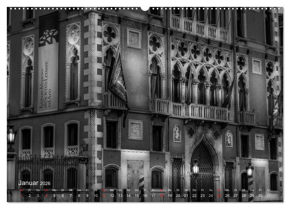 Venedig - Licht und Schatten (CALVENDO Premium Wandkalender 2026)
