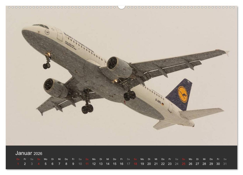 Verkehrsflugzeuge (CALVENDO Wandkalender 2026)