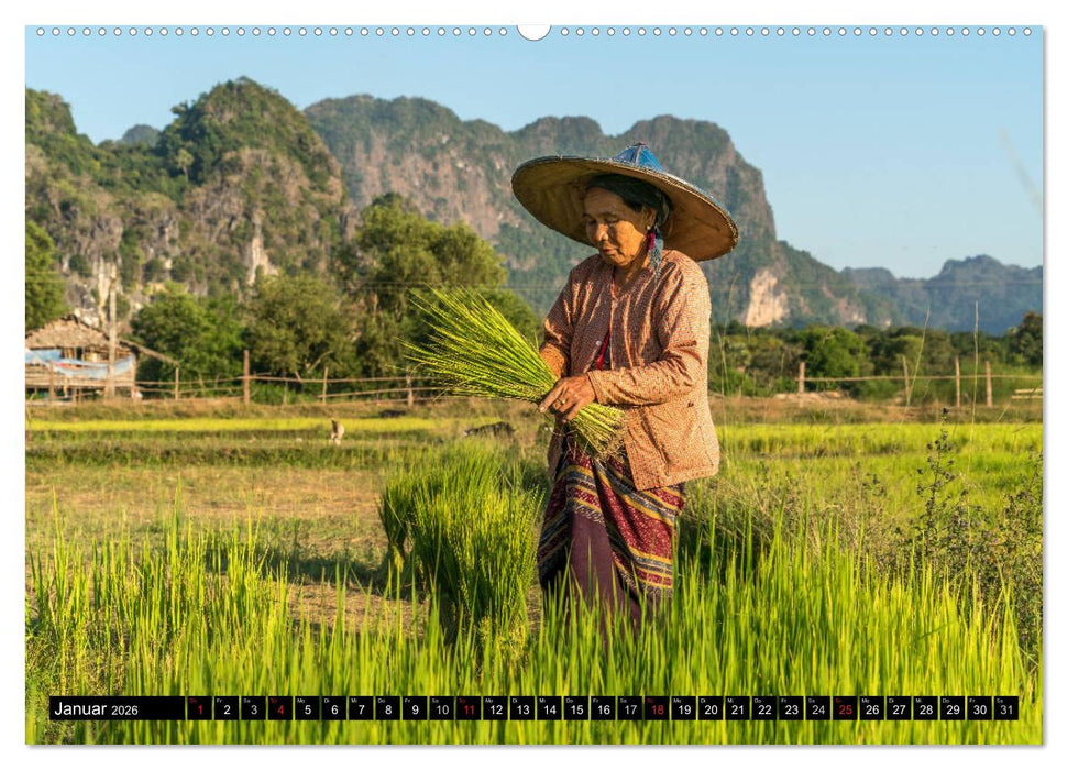 Myanmar - Burma (CALVENDO Wandkalender 2026)