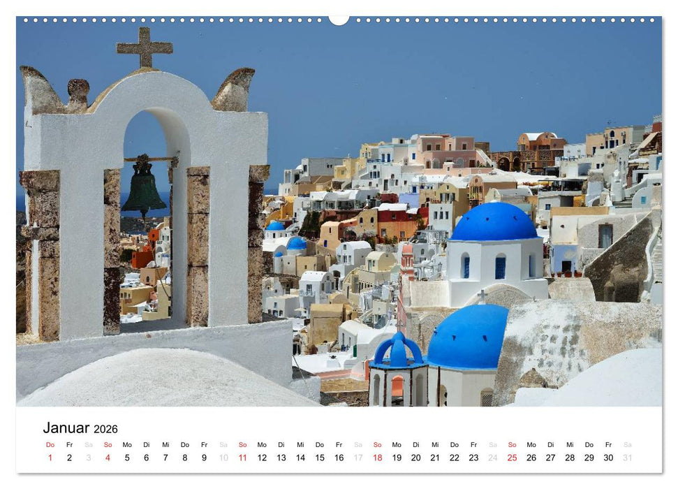 Kirchen und Klöster Griechenlands (CALVENDO Wandkalender 2026)