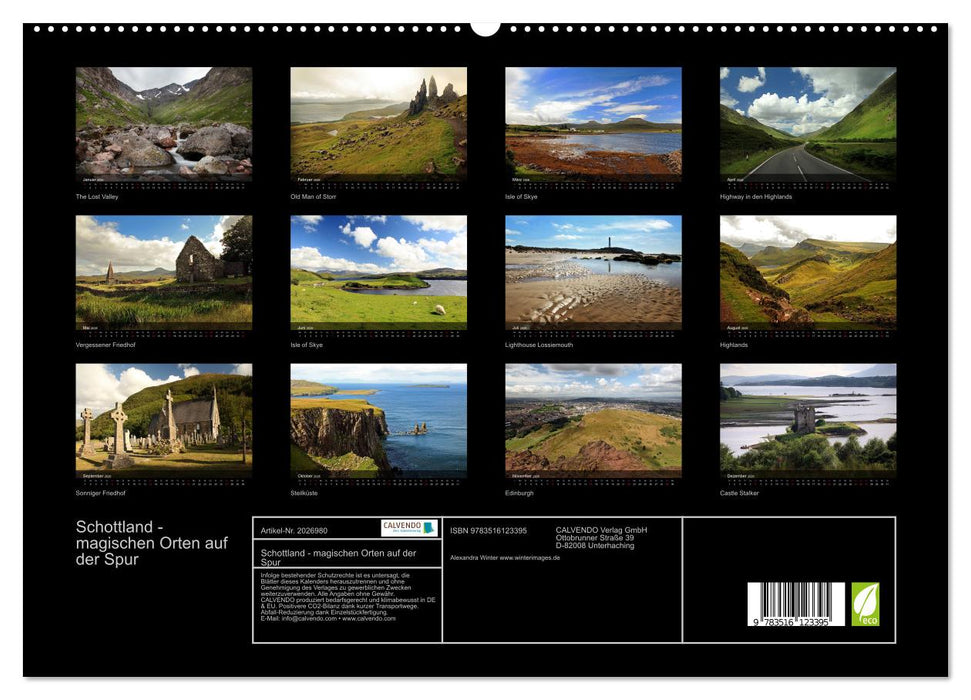 Schottland - magischen Orten auf der Spur (CALVENDO Premium Wandkalender 2026)