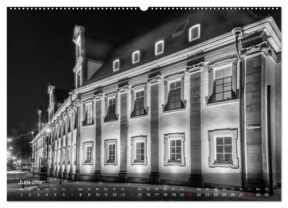 Heilbronn bei Nacht (CALVENDO Premium Wandkalender 2026)