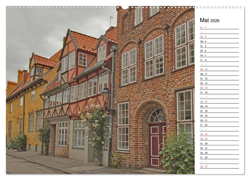 Hansestadt Lübeck / Geburtstagskalender (CALVENDO Wandkalender 2026)