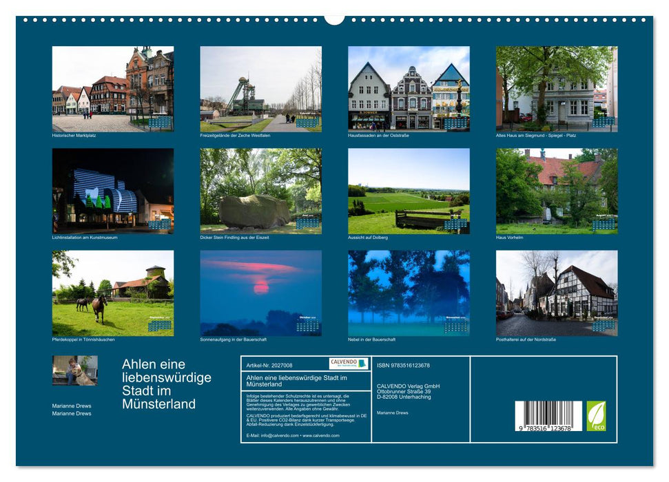 Ahlen eine liebenswürdige Stadt im Münsterland (CALVENDO Premium Wandkalender 2026)
