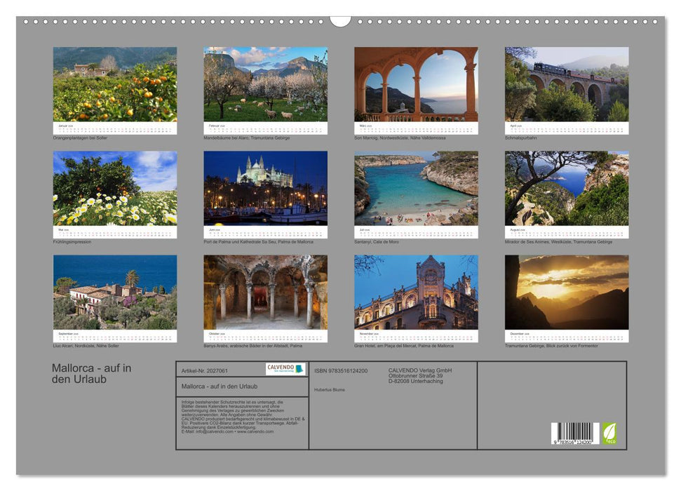 Mallorca - auf in den Urlaub (CALVENDO Wandkalender 2026)