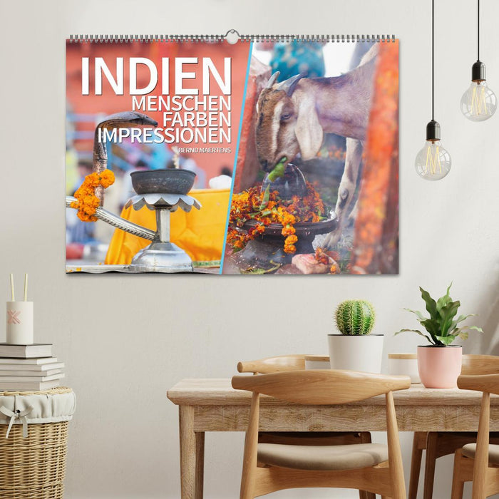 INDIEN Menschen Farben Impressionen (CALVENDO Wandkalender 2026)